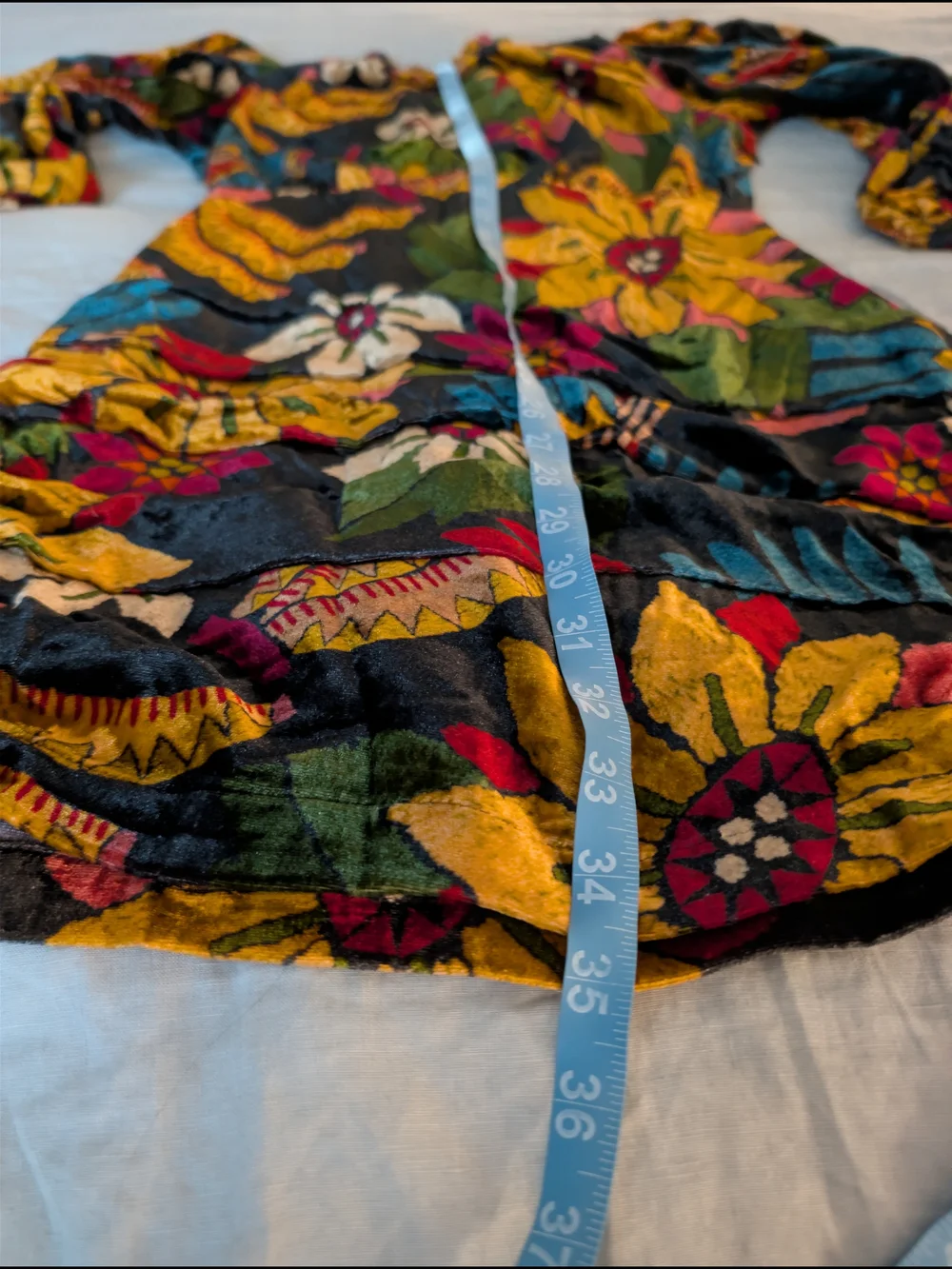 NWT Farm Rio Macaw Ballet Velvet Mini Dress - XS Long Sleeve Mock Neck - Picture 10 of 10